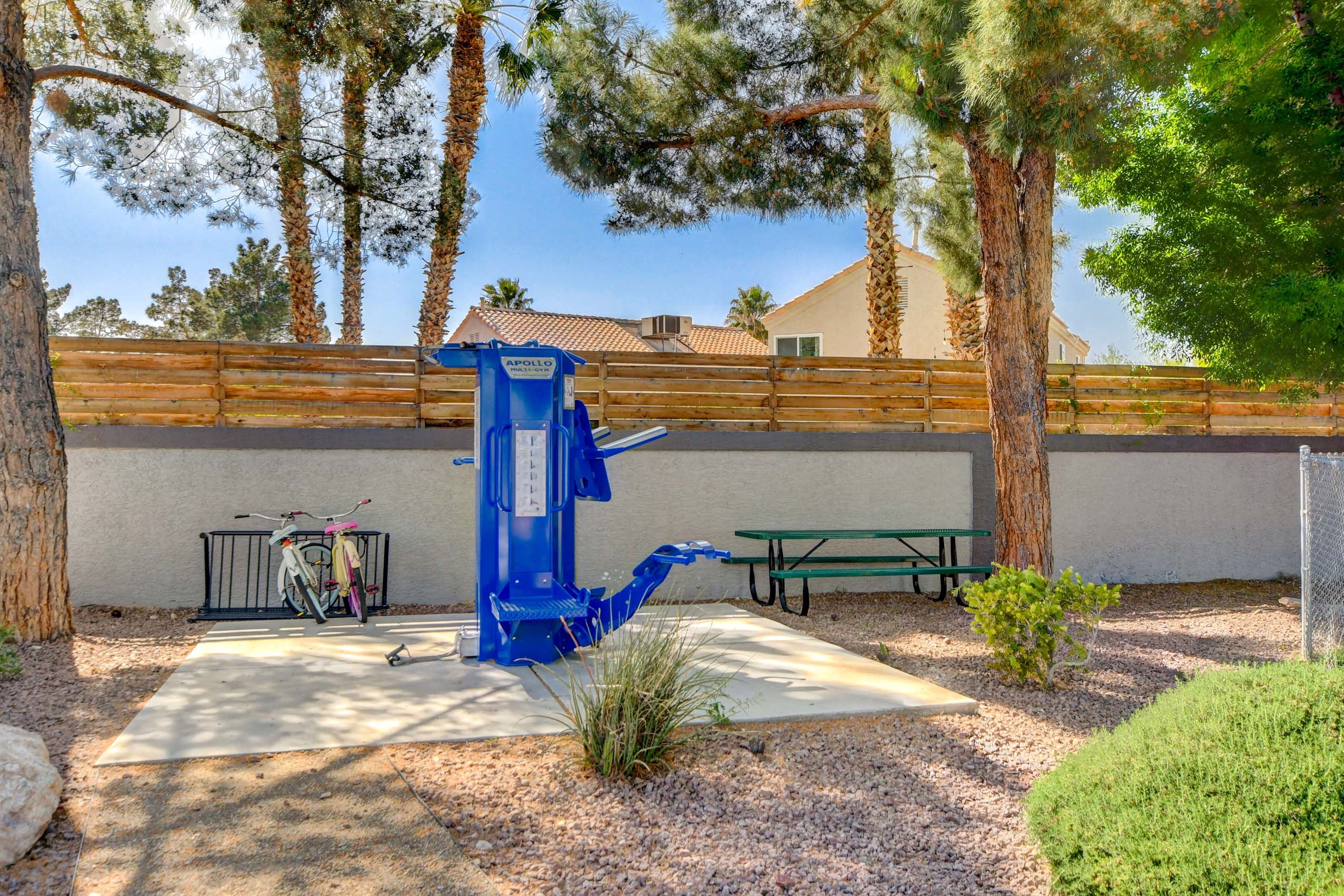 The 95 Apartments outdoor multi-gym equipment